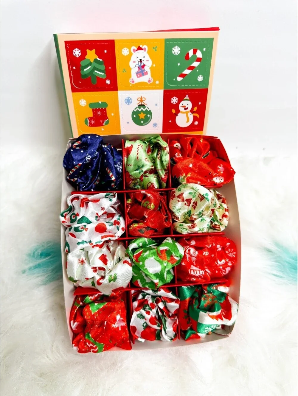 12 Days SCRUNCHIES CHRISTMAS Advert Calendar